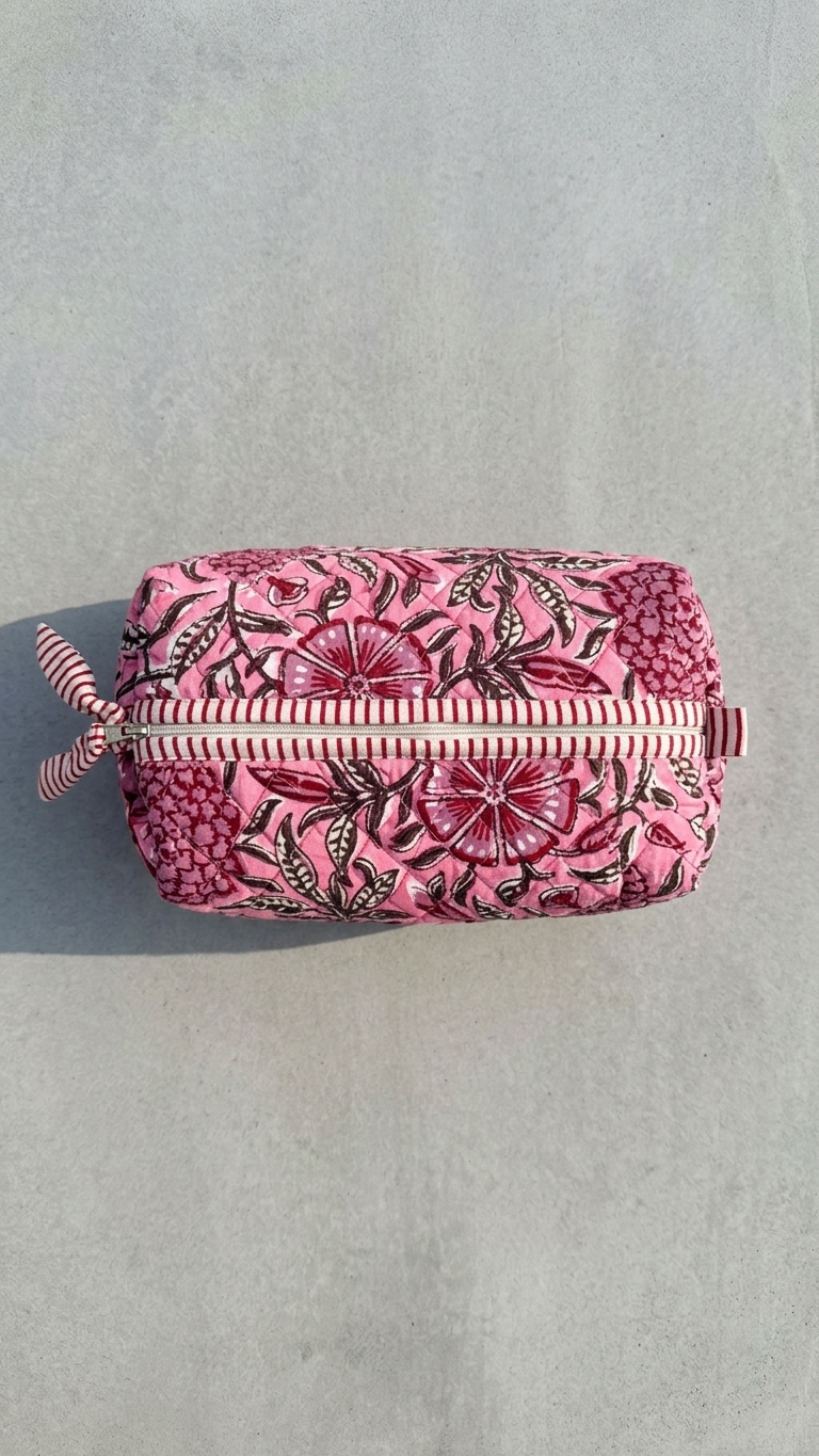 Pouch Set - Vibrant Pink,Plum / Deep Purple,Rose Pink