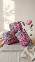 Pouch Set - Berry Pink or Magenta